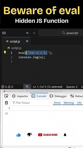 What is eval in Javascript