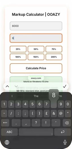 How to Calculate Markup and Selling Price Online Using OOAZY