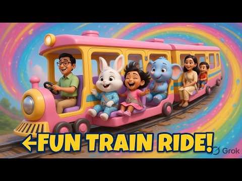 Wheels on the Wobble Train | Fun Train Song for Kids | Kids fun Songs, #kidshorts, #trainfunsong,