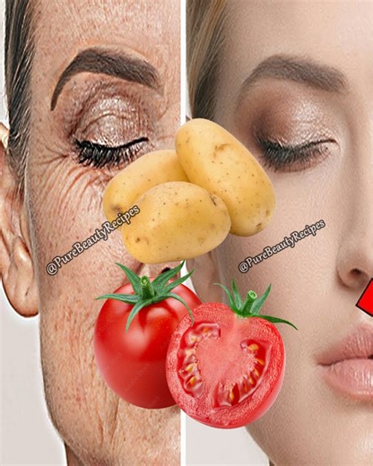 79K views · 1K reactions | Mix Tomato with Potato ~ The secret that no one will tell you ~ Thank me later! | Pure Beauty Recipes | Facebook