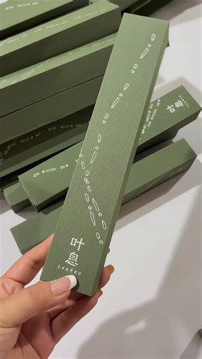Nancy | Factory diary 📔 | Incense drawer box Putting a touch of nature into the box 🍃 The “Leaf Breath” incense drawer box is made with green... | Instagram