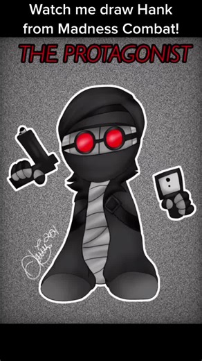 Madness Combat: Hank J. Wimbleton Fanart Tutorial
