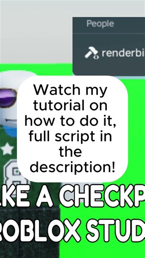 Do you want to make a checkpoint system in ROBLOX STUDIO?