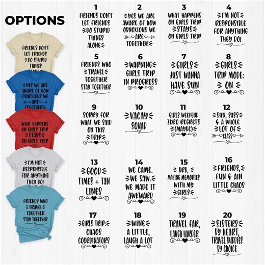 Funny Girls Trip Shirts, Vacation Shirts, Best Friend Shirts, Shirts for Girls Weekend, Group Shirts, Destiny NB SMUU02 - Etsy