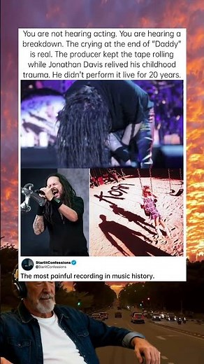 He wasn't acting. He was breaking down. #Korn #JonathanDavis #TrueCrimeMusic