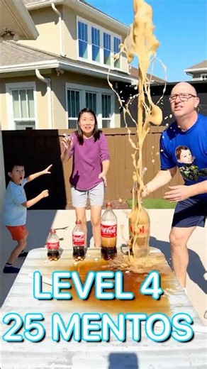 Coke VS Mentos 20 FEET HIGH #shorts