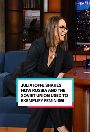 @Julia Ioffe shares how Russia and the Soviet Union used to be the vanguard of world feminism. #Colbert