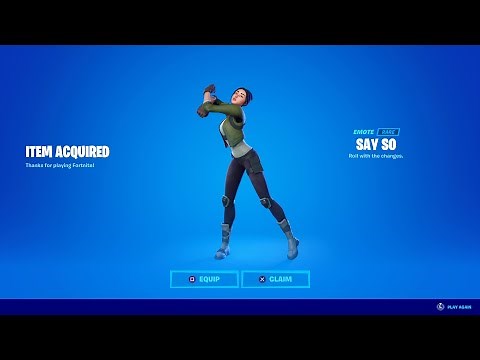 HOW TO GET SAY SO EMOTE IN FORTNITE!