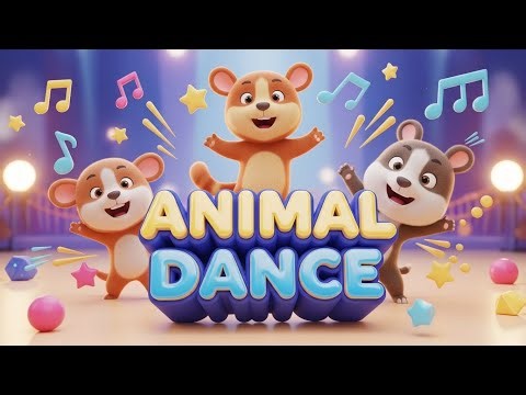 Animal Dance 🐾🎶 | Fun Dance Song for Kids | Kids Songs & Nursery Rhymes