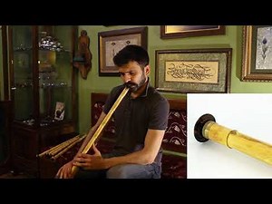 Professional Mansur Ney LA (A) 440hz. Turkish Reed Flute. Left hand up. Made by Salih Bilgin