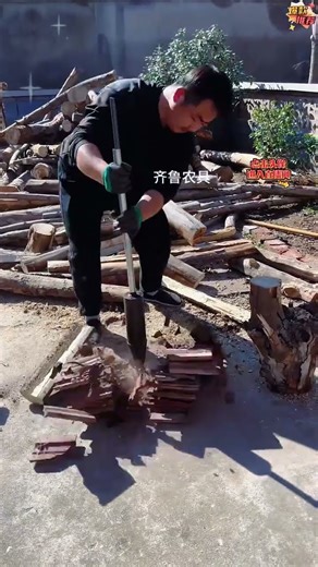 Inertial Wood Splitter – Powerful & Efficient Firewood Chopping Tool for Rural Use
