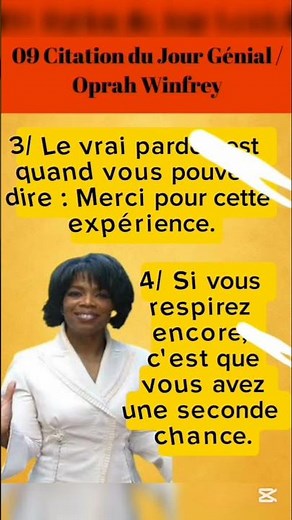✨ 9 Citations d’Oprah Winfrey qui vont changer votre manière de voir la vie ✨