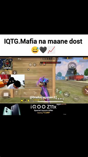 IQTG.Mafia Na Mane Dost😅🖤📈#freefire #mafia #fozyajay #tgesports #totalgaming #iqootg #funnyshorts