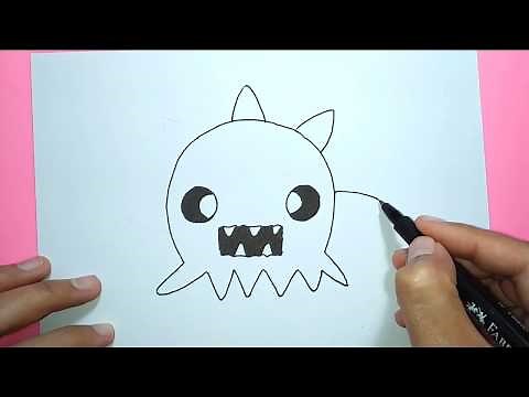 How to Draw Cartoon Bacteria - For Kids