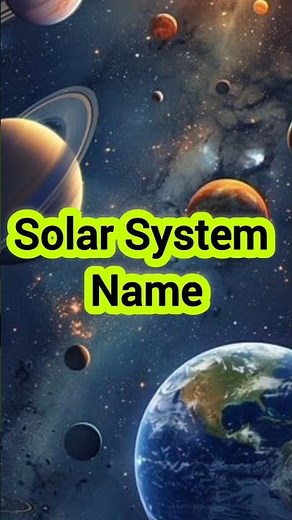 Learn Solar System Name 🌍 | All Planets Name in Hindi & English| ग्रहों के नाम #planetsname #shorts