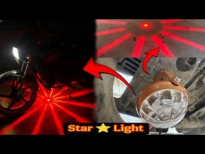 Star Light /Modified in Splendour Plus / Installation/ How to install light 💡full detail Video..