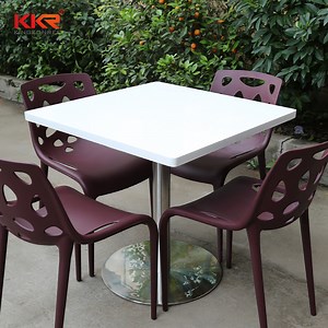 [Hot Item] Restaurant Solid Surface Chairs Round Cafe Table Modern Restaurant Furniture