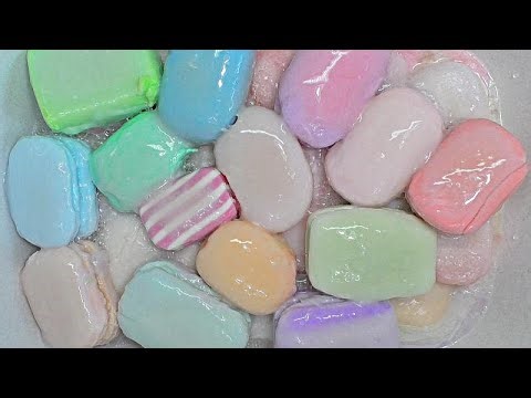 30 pieces SOAKED SOAP💙💗💛💚💘💜MUSHY ASMR/30 шт РАЗМОКШЕГО ЦВЕТНОГО МЫЛА/Very satisfying relax sound