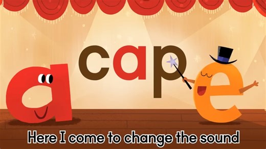 Long vowel song长元音自然拼读字母歌magic e