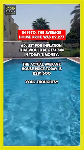 Gary Gayner | Remote Real Estate Investing on Instagram: "“House Prices Then vs Now… What’s Really Changed?” 🏠📈 In 1970, the average UK house cost just £9,277. Adjusted for inflation, that’s about £174,846 today. But the reality? The current average is £291,600, a clear sign that property values have far outpaced wages and savings over time. So here’s the question: Are you investing smartly enough to keep up… or is your money being left behind? 💸 What would you do in 2026 to stay ahead? #Hous