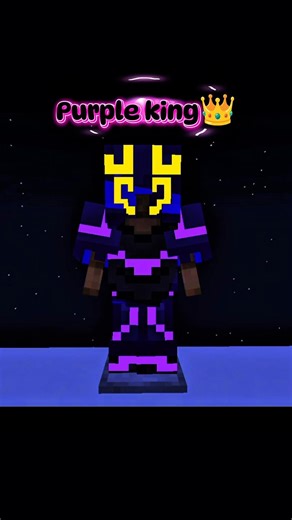 Purple King — Royal Neon Armor Trim (Aesthetic Minecraft Shorts) #PurpleKing #voidgod