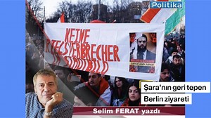Şara’nın geri tepen Berlin ziyareti Selim FERAT yazdı Şara, Türkiye/HTŞ ve DAİŞ güçlerinin gerçekleştirdiği katliamın ardından Rojava’da ayaklanma ve halkın var olma mücadelesi sürerken Berlin ziyaretinden feragat etti. Kürtlerin direniş kararından bir gün önce, 19 Ocak’ta Berlin ziyareti Rojava’da geri tepen Şara’ya karşı, çoğunluğu Rojavalılar ve Başûrlulardan oluşan bir protesto gerçekleşti. Öncesi Federal Dışişleri Bakanlığının 16 Ocak 2026 tarihli hükümet basın toplantısındaki açıklamasında