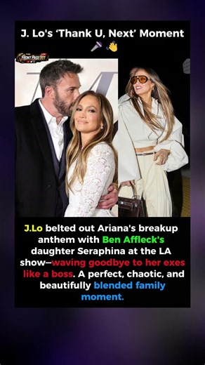 Jennifer Lopez Sings 'Thank U, Next' with Ben Affleck's Daughter at Ariana Concert