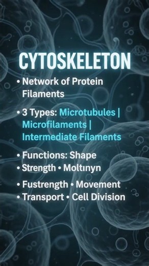 Cytoskeleton in 30 Seconds | Structure, Composition & Functions | Class 11 Biology #biology #facts