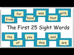 First 25 High Frequency Words | First 25 Sight Words for Alex | Dyslexia Friendly