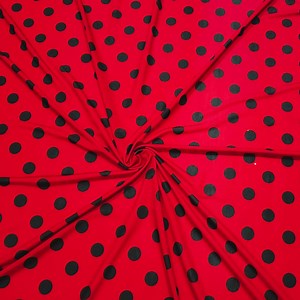 NEW Red Polka Dot Poly Spandex Fabric – Thin 4-way Stretch Sold by the Yard {la20fabrics} - Etsy
