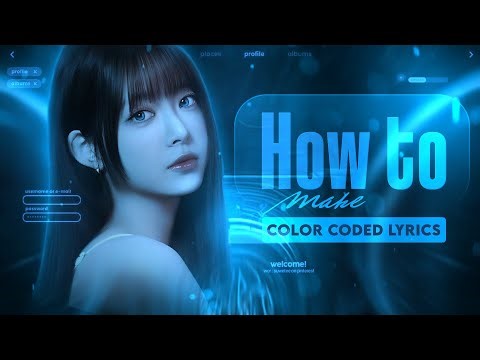 How to make color coded lyrics