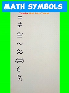 43 reactions · 18 shares | Math Symbols‼️ | Math Tricks Tutorial | Facebook