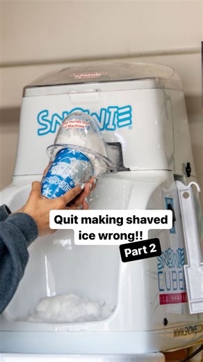 115K views · 46K reactions | The second biggest mistake is the cup placement. Scoot the cup back and allow space for the snow to come out! The Cube Pro Ice Shaver is available at www.snowie.com #snowie #shavedice #snowieshavedice #snowcone #saltlakecity #utah #slcfood #slcbusiness #saltlakecityfoodies #slcfood #usamade #businessopportunity #innovation #snowconemachine #iceshaver #foodtruck #icecream #ice #summer24 #cubepro #slceats #enterprenuership | Snowie Shaved Ice | Facebook