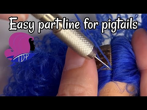 The Doll Planet Tutorial: Reroot an Easy Part or Pigtails
