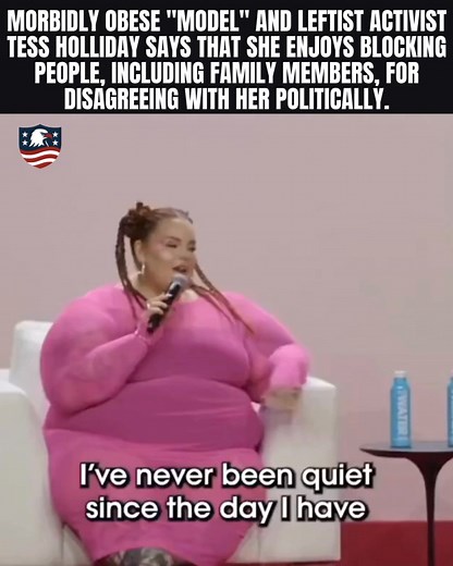 19K views · 188 reactions | Morbidly obese "model" and leftist activist Tess Holliday says that she enjoys blocking people | Jack Murphy | Facebook