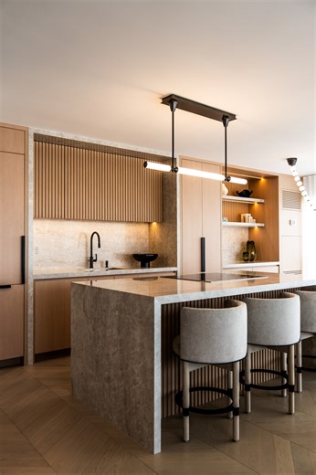 Made to fit your life, flawlessly. Off-the-shelf never looks like this. Custom millwork ensures every edge, angle, and finish serves a distinct purpose. Save this layout. #CustomCabinetry #HomeDesign #InteriorStyle #ModernLiving #BuiltToLast