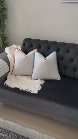 Linen Textured off White Thick Pillow Case With Custom Piping, Linen Textured Euro Pillow, Ivory Pillowcase for Sofa - Etsy