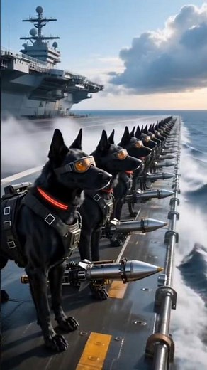 K9 dog on Marine mission ready for emergency 😱😱