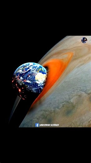 2.6M views · 14K reactions | Earth Hits Jupiter #UniverseScience | Universe Science | Facebook