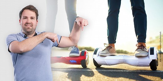 Hoverboard und Elektro-Skateboard im Straßenverkehr: Das gilt