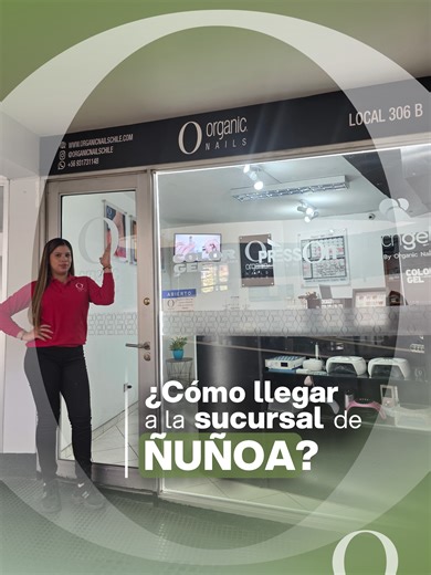 ✨ Encuentra tu próxima parada de belleza profesional. Bienvenida a *Organic Nails Chile – Sucursal Ñuñoa* 🇨🇱 💅 Sabemos que cuando buscas productos profesionales para uñas, quieres llegar fácil y rápido. Por eso te mostramos el recorrido para que nos encuentres sin complicaciones. 📍 *Dirección:* Irarrázaval 3054 — Local 306B Ñuñoa, Región Metropolitana 📲 *WhatsApp:* 56 931731148 Escríbenos para consultas, asesoría y pedidos. 💜 En nuestra sucursal encontrarás: ✅ Productos profesionales para 