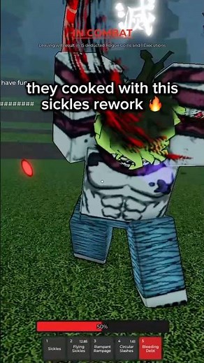 NEW SICKLE REWORK IS INSANE 🔥 #roblox #roguedemon #demonslayer #gyutaro