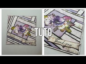 TUTORIAL for a card with scraps of paper.