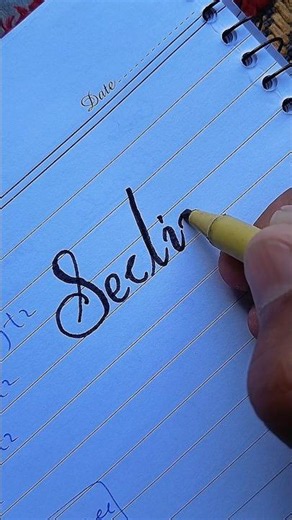 How to Write "Section" | Easy English Writing for Students & Beginners