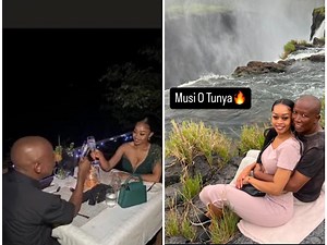 PICTURE: Julius Malema celebrates 10th wedding anniversary in Vic Falls