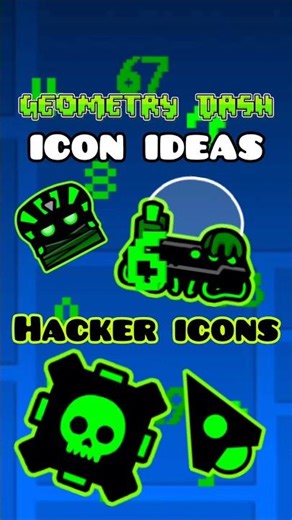 👨🏿‍💻geometry dash hacker icons ideas👨🏿‍💻 #foryou #icon #DanyXD #gd #hacker