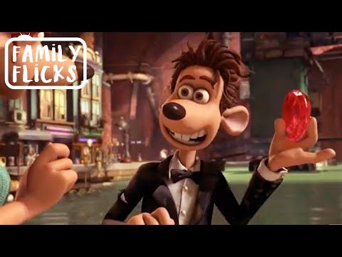 “Real or Fake?!” Roddy Breaks the Ruby 💎 | Flushed Away | Family FlicksFamily Flicks