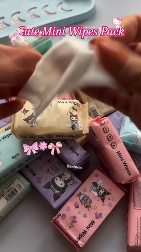 243K views · 1.6K reactions | Cute Mini Wipes Pack✨ #anvistore #authentic #cuteproducts #makeuptutorial #goodproduct #products #beautyproducts | Anvi store | Facebook