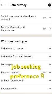 Setting in LinkedIn for job alerts