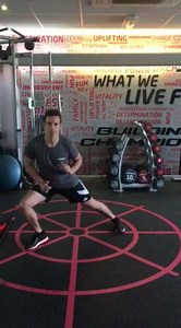 ‪Side lunge demo today from Andy for day 19 of the #LFspringworkoutchallenge Get those legs burning! #fitnesstips ‬ | Life Fitness International